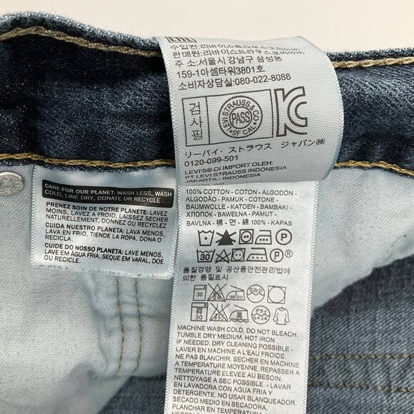 Levis 559 Relaxed Straight Fit Jeans Blue Men's Size 50x30 - Picture 4 of 9